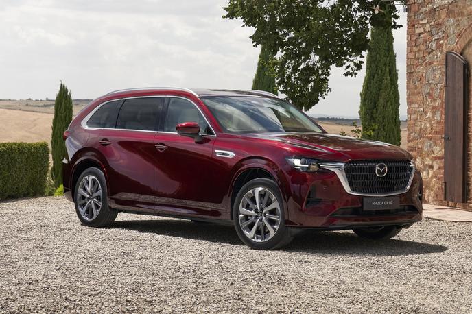 Mazda CX-80 | V primerjavi z obstoječim modelom CX-60 je novi CX-80 enako širok, a nekoliko daljši. | Foto Mazda