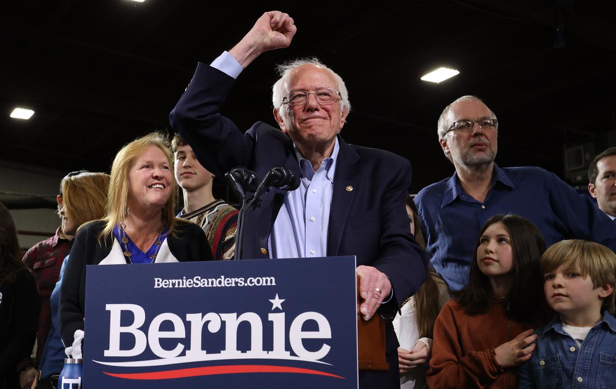 Bernie Sanders | Bernie Sanders je podprl Josepha Bidna. | Foto Reuters