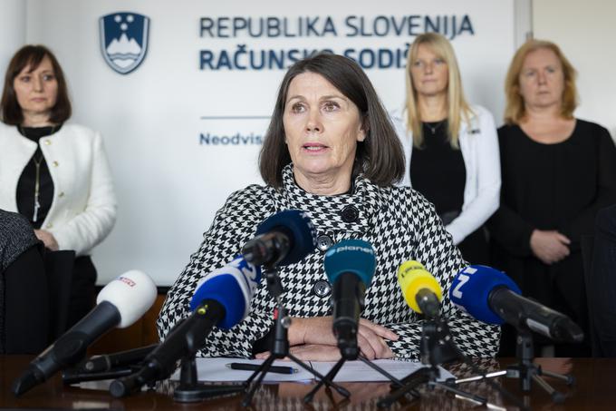 Predsednica računskega sodišča Jana Ahčin upa, da vlada ne deluje tako, da bi zaradi ugotovitev računskega sodišča, napadala računsko sodišče prek finančne neodvisnosti. | Foto: STA