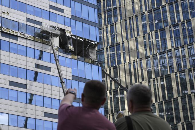 Posledice obiska ukrajinskih dronov v ruski prestolnici. | Foto: Guliverimage