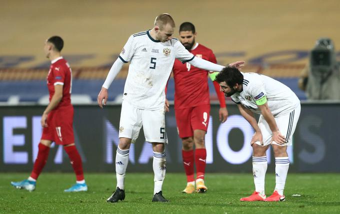 Rusi so doživeli hud udarec, saj so na gostovanju v Srbiji izgubili kar z 0:5. | Foto: Reuters