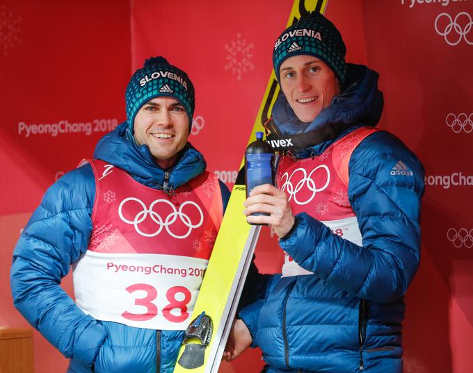 Jernej Damjan in Peter Prevc: skupaj že do kolajne na SP 2011. | Foto: Stanko Gruden, STA