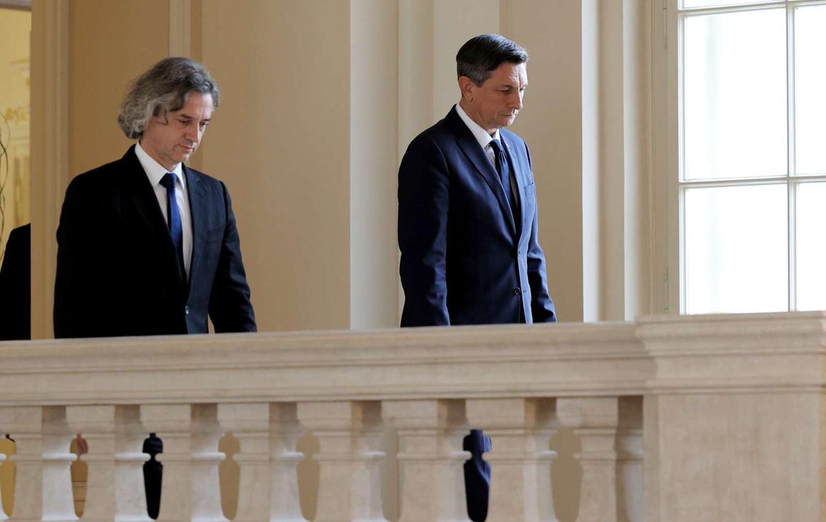 Borut Pahor, Robert Golob | Foto STA