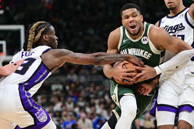 Giannis Antetokoumnpo je drugi najboljši strelec lige NBA v tej sezoni. | Foto: Reuters