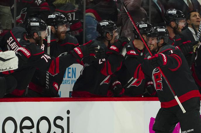 Brendan Smith Carolina Hurricanes | Brendan Smith je v končnici zadel prvič po devetih letih. | Foto Reuters