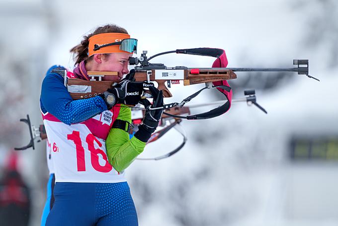 Biatlonka Ela Sever se je iz Južne Koreje vrnila s srebrnim odličjem.  | Foto: Bob Martin