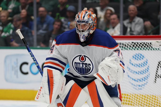 Stuart Skinner | Kanadski vratar Stuart Skinner je za moštvo Edmonton Oilers zbral 27 obramb. | Foto Reuters