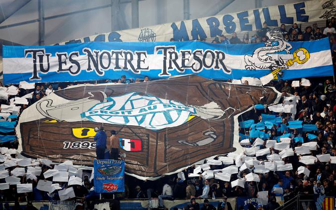 V četrtek bo v Ljubljano prišlo vsaj 500 privržencev Marseilla. | Foto: Reuters