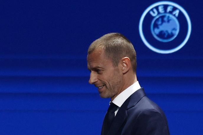 Uefa Aleksander Čeferin | Aleksander Čeferin je danes v Lizboni nastopil nov mandat na čelu Uefe. | Foto Reuters