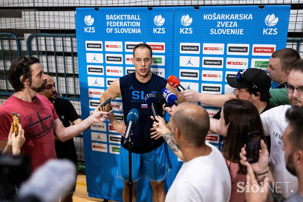 slovenska košarkarska reprezentanca trening