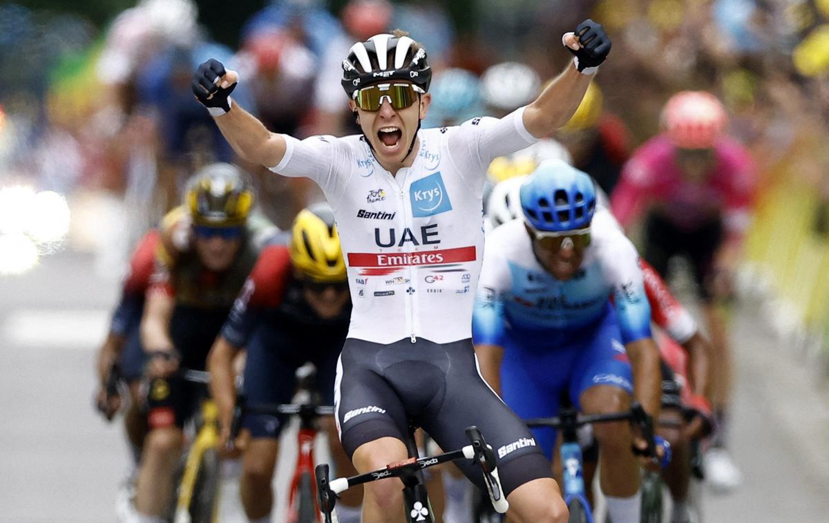 Tadej Pogačar, TDF22 | Tadej Pogačar je zmagovalec šeste etape Toura in nov vodilni na dirki! | Foto Reuters