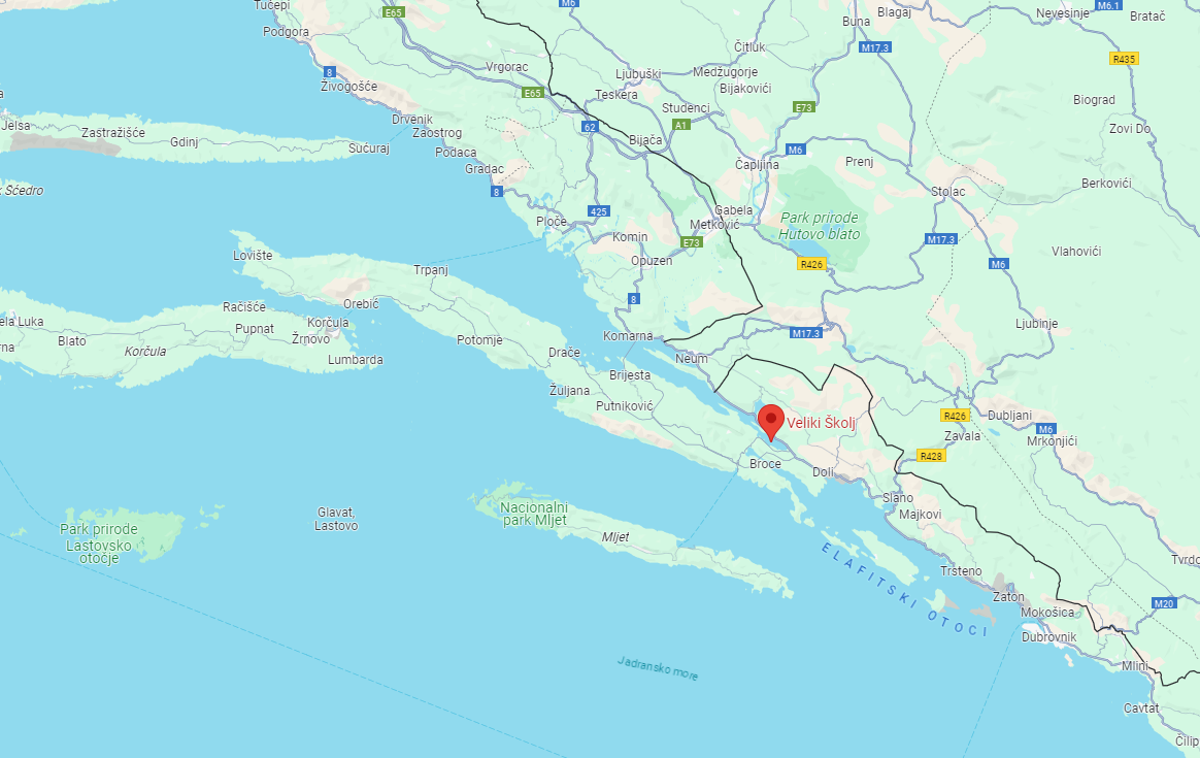 Otok | Cena otoka je tri milijone in 250 tisoč evrov. | Foto Google maps