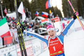 Biatlon Pokljuka zasledovalna tekma ženska