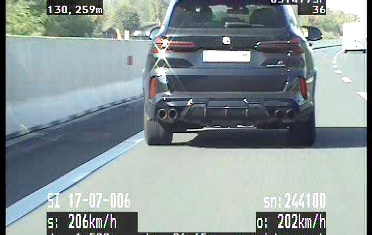 UA BMW 206 km/h, Provida, policija | Vozniki so storili hujše prekrške cestnoprometnih predpisov.  | Foto PU Murska Sobota