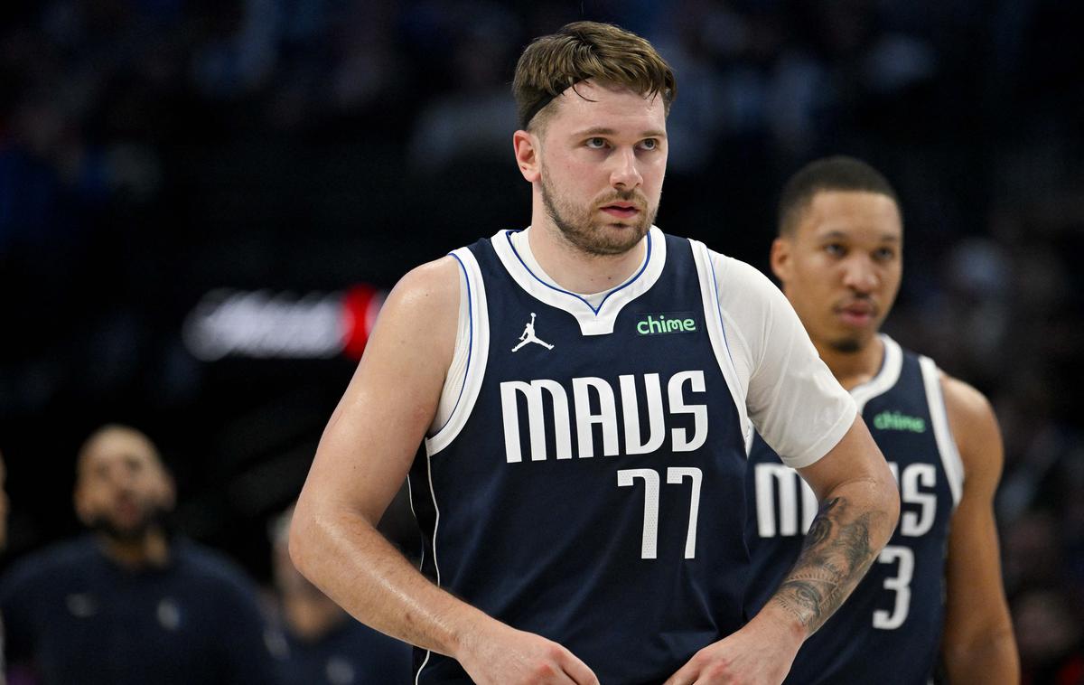 Luka Dončić Dallas Mavericks | Luka Dončić je dosegel svoj deveti trojni dvojček sezone, a z Dallasom ostal brez zmage. | Foto Reuters