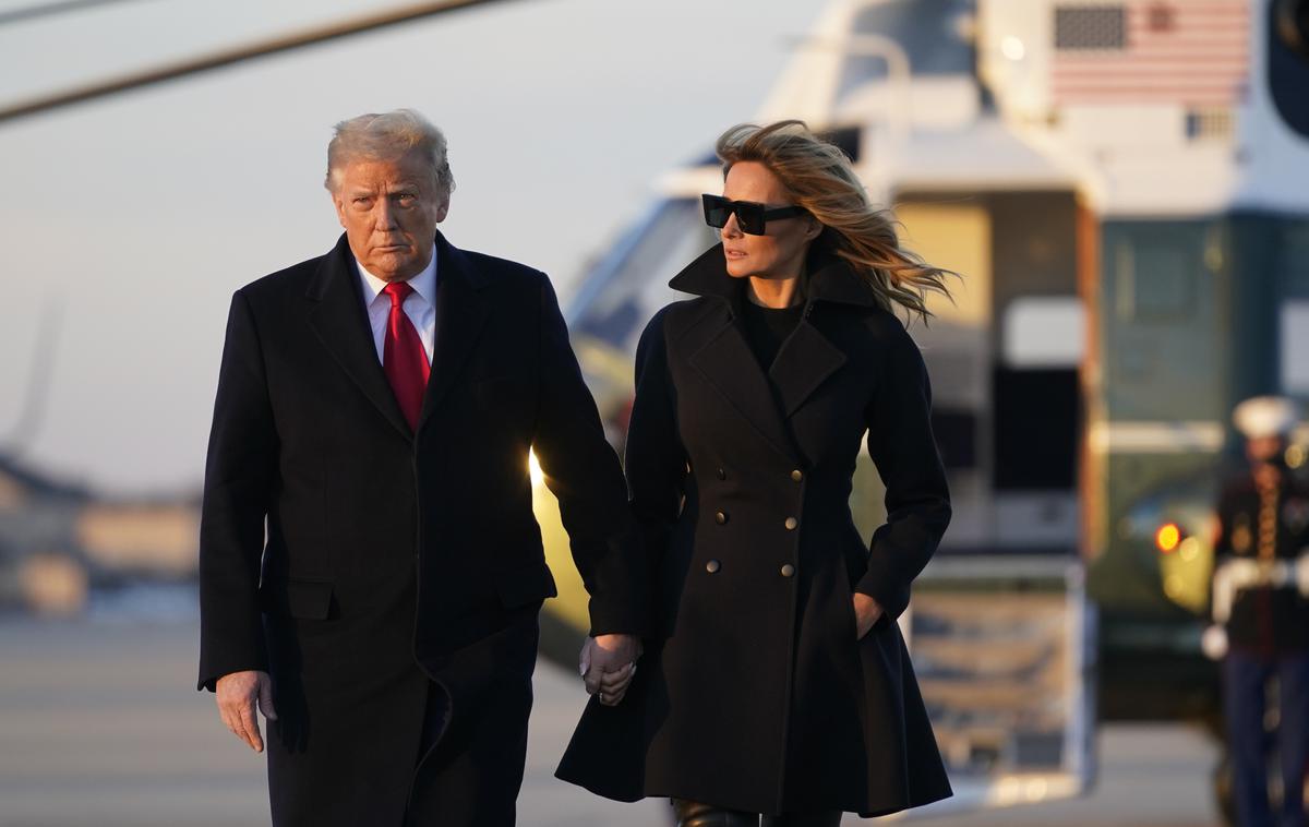 Melania Trump | Donald Trump bi lahko bil zaradi kaznivih dejanj, ki mu jih očita posebni tožilec Jack Smith, obsojen na dolgoletno zaporno kazen. Teoretično celo na 400 let. | Foto AP Photo/Patrick Semansky