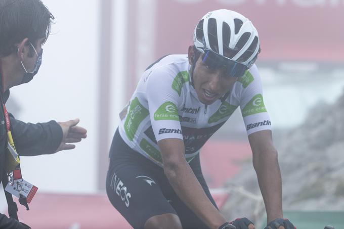 Kolumbijski as Egan Bernal je poskušal z napadi na Rogliča, a mu ni uspelo zlomiti granitnega Slovenca. | Foto: Guliverimage/Vladimir Fedorenko