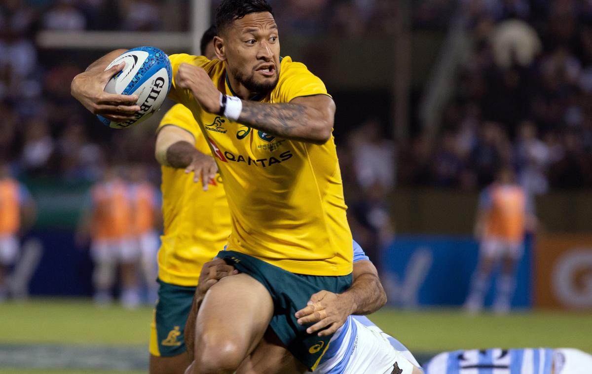 Israel Folau | Israel Folau zaradi homofobije še vedno ne sme nastopati. | Foto Reuters