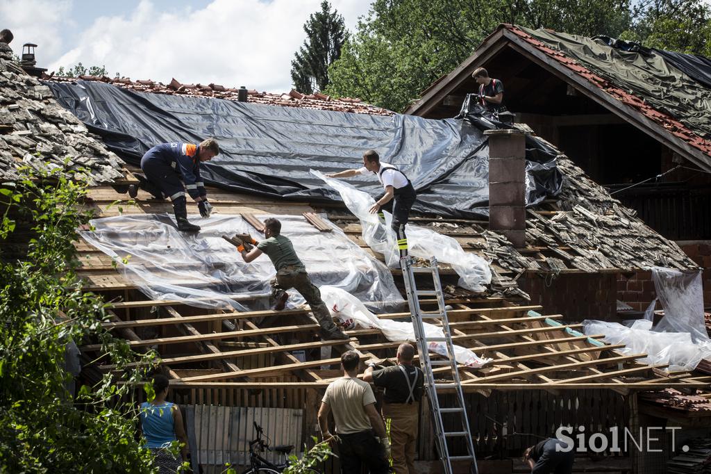 Posledice toče v Črnomlju, v Beli krajini.