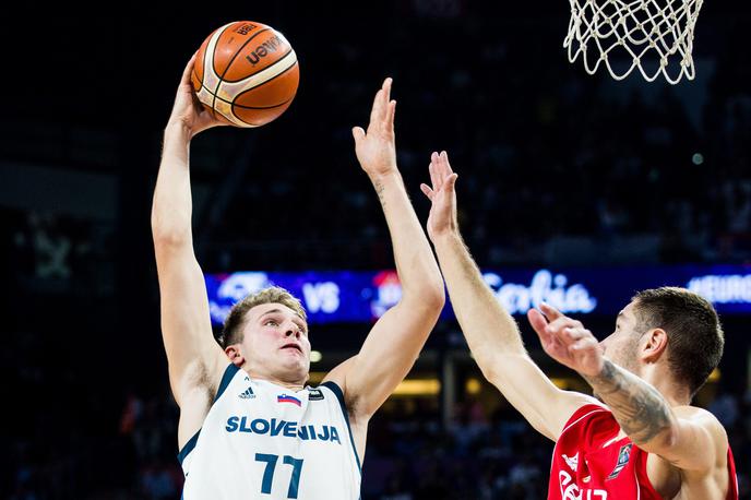 Luka Dončić | Prav na današnji dan je Luka Dončić, zdaj tudi uradno član najboljše peterke NBA, nazadnje nosil dres slovenske reprezentance. | Foto Vid Ponikvar