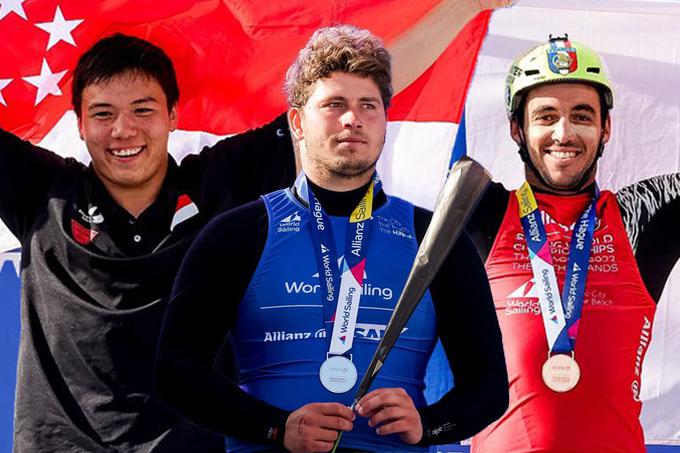 Izraz na obrazu Tonija Vodiška na podelitvi medalj na letošnjem SP razkriva resnično razpoloženje ob 2. mestu. | Foto: 