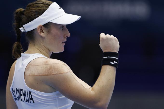 Najvišje rangirana Slovenka v slovenskem dresu je Zidanšek, ki na lestvici WTA zaseda 178. mesto. | Foto: Reuters