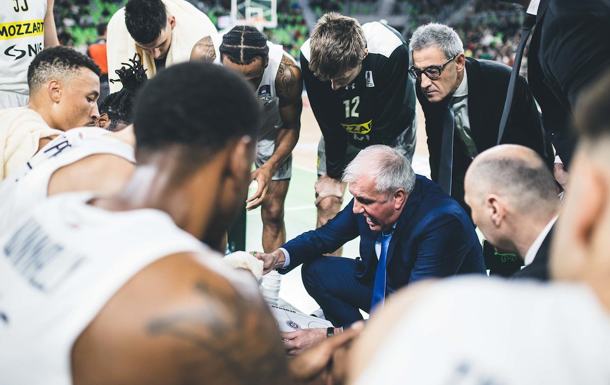 Cedevita Olimpija : Partizan Željko Obradović | Partizan je po izstopi iz končnice srbskega prvenstva prejel kazen. | Foto Grega Valančič/Sportida