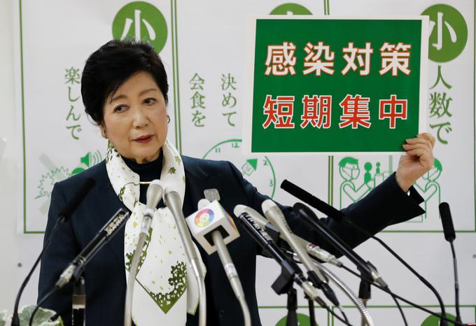 Yuriko Koike zagotavlja, da olimpijske igre ne bodo odpovedane. | Foto: Reuters