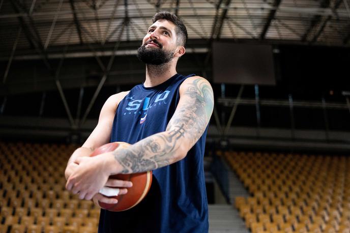 slovenska košarkarska reprezentanca trening Žiga Dimec | Slovenski reprezentant Žiga Dimec je v Sloveniji nazadnje branil barve Cedevite Olimpije (2020/21), pred tem pa je bil tudi član Sixt Primorske, Krke, Rogaške in Laškega. | Foto Vid Ponikvar/Sportida