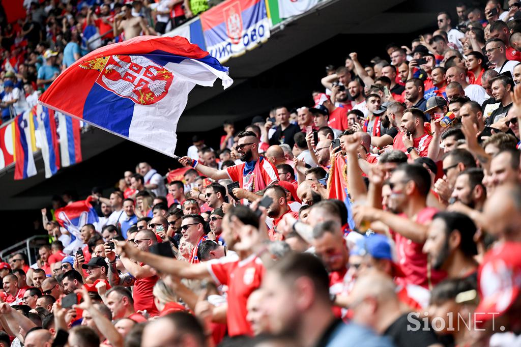 Euro 2024 München Slovenija Srbija navijači