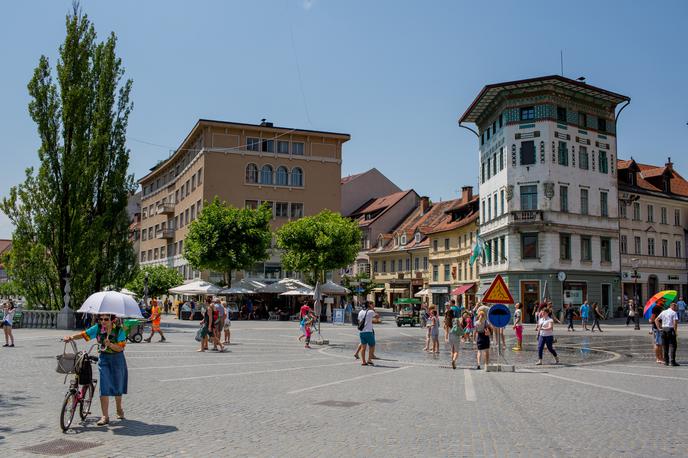 Prešernov trg, turisti | Foto Klemen Korenjak