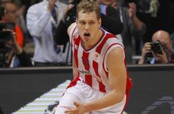 Jaka Blažič s trojko kariere navijače Crvene zvezde spravil v delirij (video)