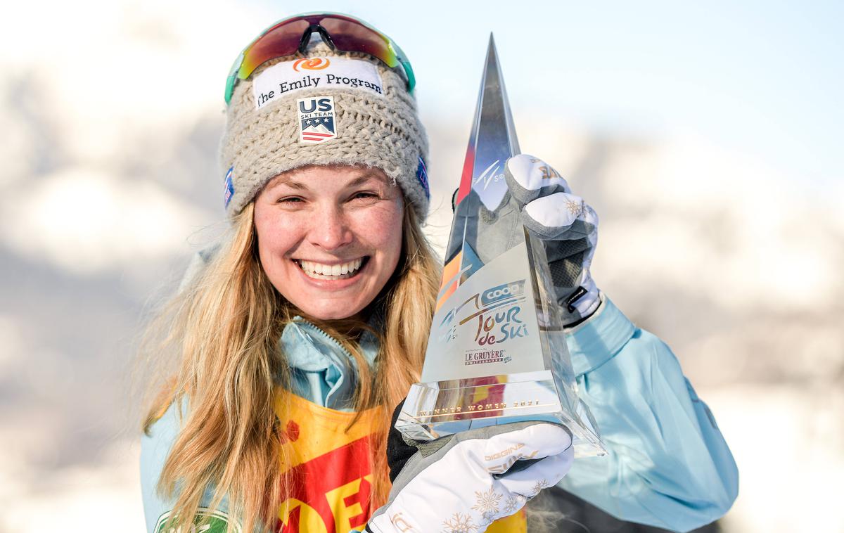 Jessica Diggins | Američanka Jessica Diggins je zmagovalka letošnje novoletne turneje v smučarskih tekih. | Foto Guliverimage