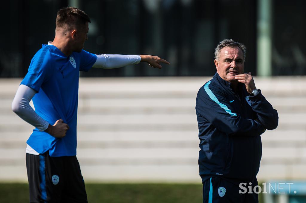 Slovenska nogometna reprezentanca Trening Brdo