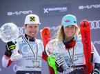 Marcel Hirscher in Mikarla Shiffrin