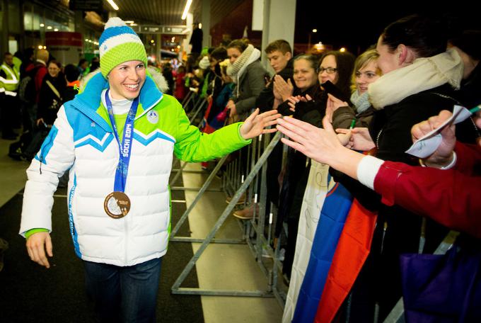 Vesna Fabjan je bila v Sočiju tretja. | Foto: Vid Ponikvar