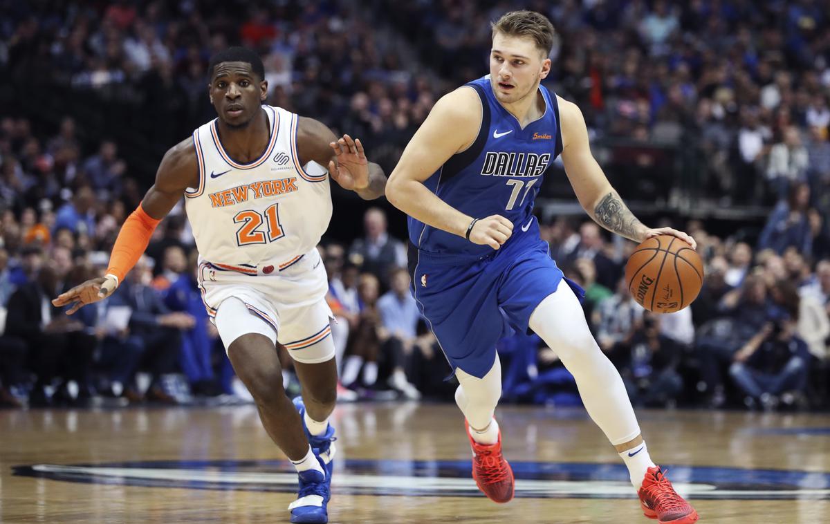 Luka Dončić | Luka Dončić se v nedeljo ni udeležil Dallasovega treninga. | Foto Reuters