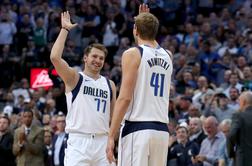 Nowitzki z zgodovinskim košem zasenčil tudi Dončića