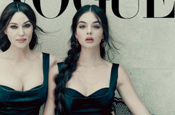 Monica Bellucci naslovnico Vogua krasi s 16-letno hčerko