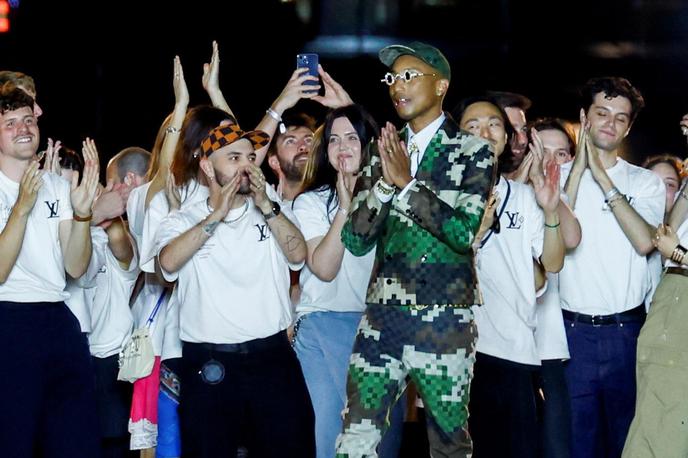 Pharrell Williams za Louis Vuitton | Pharrell Williams na predstavitvi svoje prve kolekcije za znamko Louis Vuitton | Foto Reuters