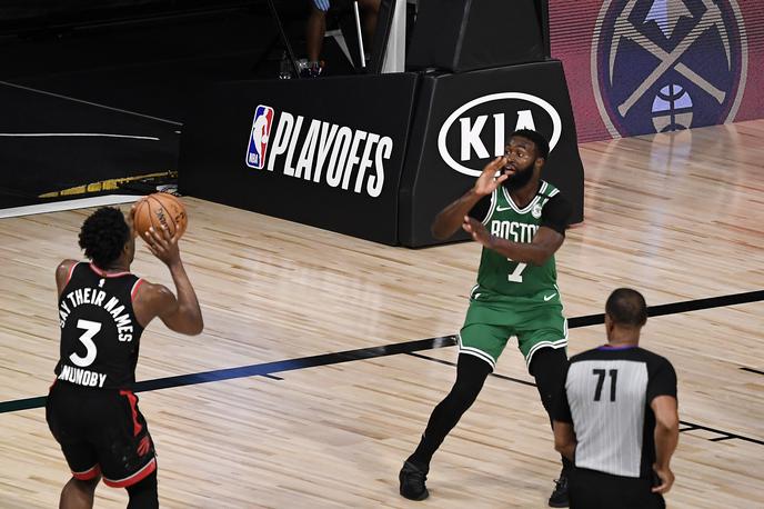 Toronto Raptors, OG Anunoby | OG Anunoby je pol sekunde pred koncem zadel trojko za zmago Toronta. | Foto Getty Images