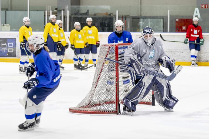 Trening ženske hokejske reprezentance | Slovenke so danes odpotovale na svetovno prvenstvo v Latvijo, kjer jih že v nedeljo čaka prva tekma. Nasprotnice bodo Poljakinje. | Foto Ana Kovač