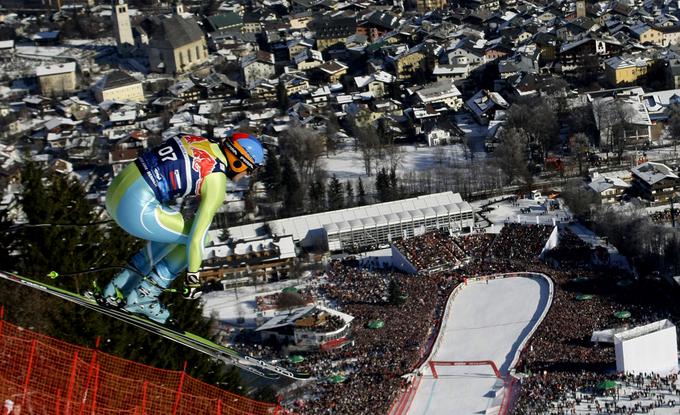 Andrej Šporn na svoji najljubši progi – Streif v Kitzbühelu. | Foto: Reuters