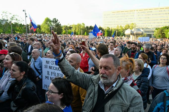 Protest v Bratislavi | Foto: Reuters Connect