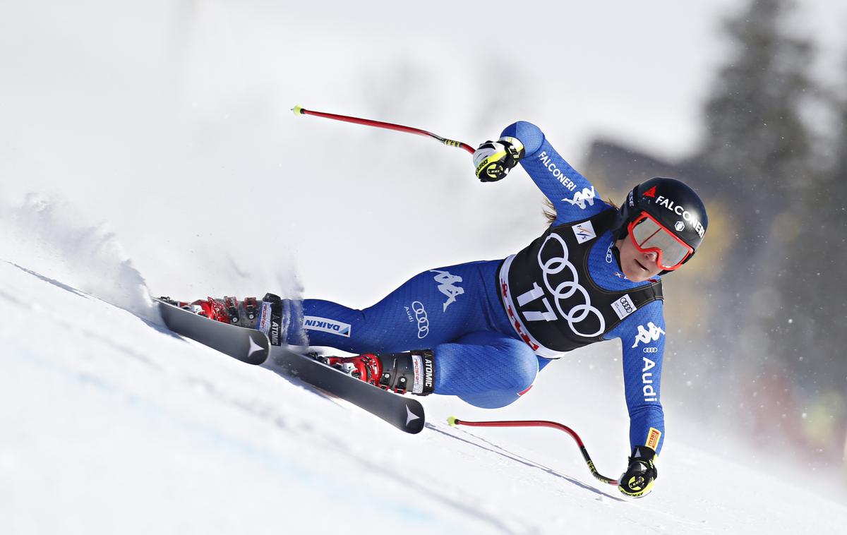 Sofia Goggia | Sofia goggia si je zlomila gleženj in bo odsotna vsaj do konca januarja. | Foto Getty Images