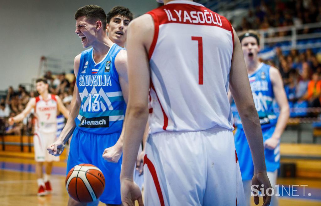 Fiba EP U18: Slovenija - Turčija polfinale