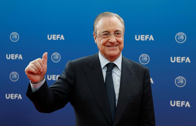  Florentino Perez se je obregnil tudi ob plače vodilnih na Uefi. | Foto: Reuters