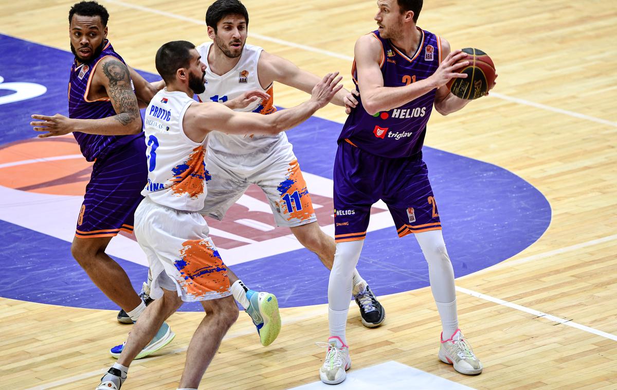 Aba liga 2: Zlatibor - Helios Suns | Domžalčani so naredili pomemben korak k uvrstitvi v četrtfinale. | Foto ABA liga/Dragana Stjepanović