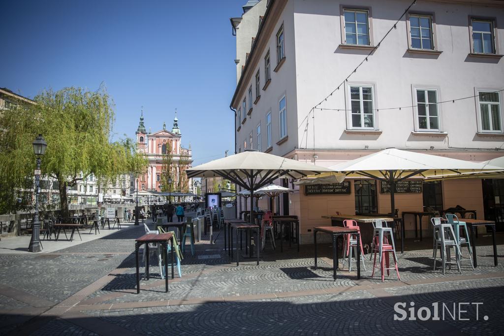 Odprtje gostinskih teras v Ljubljani