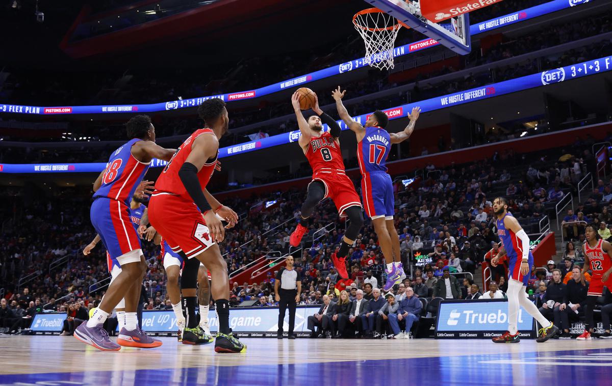 Bulls Pistons | Chicago Bulls in Detroit Pistons bodo januarja igrali v Parizu. | Foto Reuters